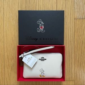 NWT disney x coach wristlet